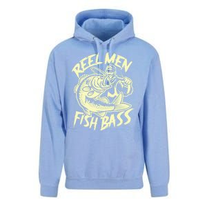 Reel Fish Bass Fishing Gift Unisex Surf Hoodie