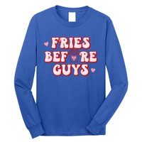 Retro Fries Before Guys French Fires Lover Funny Valentines Meaningful Gift Long Sleeve Shirt