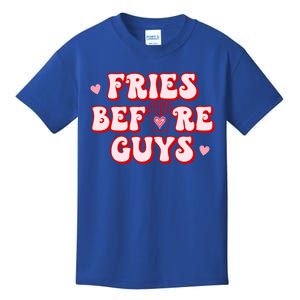 Retro Fries Before Guys French Fires Lover Funny Valentines Meaningful Gift Kids T-Shirt