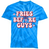 Retro Fries Before Guys French Fires Lover Funny Valentines Meaningful Gift Kids Tie-Dye T-Shirt