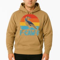 Retro F-Caw-F Black Bird Crow Funny Crow Lover Hoodie