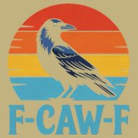 Retro F-Caw-F Black Bird Crow Funny Crow Lover Hoodie
