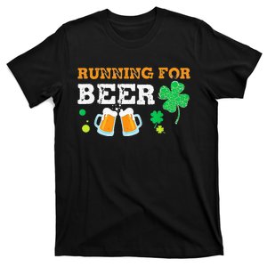 Running For Beer Funny St Patrick's Day Irish T-Shirt