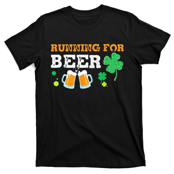 Running For Beer Funny St Patrick's Day Irish T-Shirt