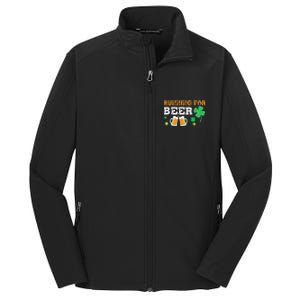 Running For Beer Funny St Patrick's Day Irish Core Soft Shell Jacket