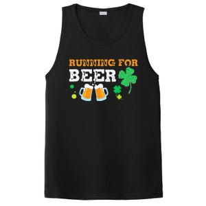 Running For Beer Funny St Patrick's Day Irish PosiCharge Competitor Tank