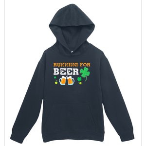 Running For Beer Funny St Patrick's Day Irish Urban Pullover Hoodie