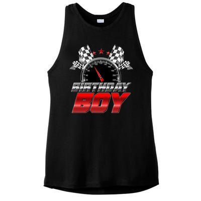 Racing Fan Birthday Boy Speedometer Ladies PosiCharge Tri-Blend Wicking Tank