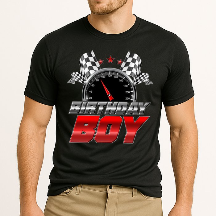 Racing Fan Birthday Boy Speedometer Cooling Performance Crew T-Shirt