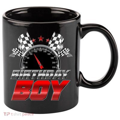 Racing Fan Birthday Boy Speedometer 11oz C Handle Ceramic Mug