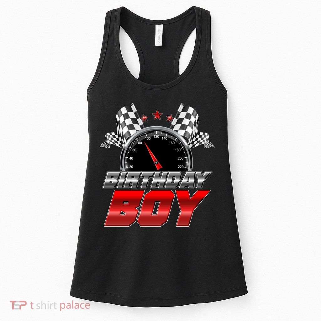 Racing Fan Birthday Boy Speedometer Womens Tank Top