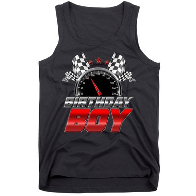 Racing Fan Birthday Boy Speedometer Tank Top