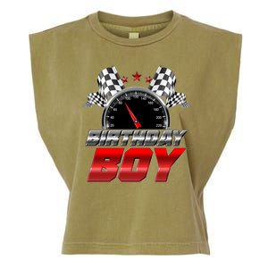 Racing Fan Birthday Boy Speedometer Garment-Dyed Women's Muscle Tee