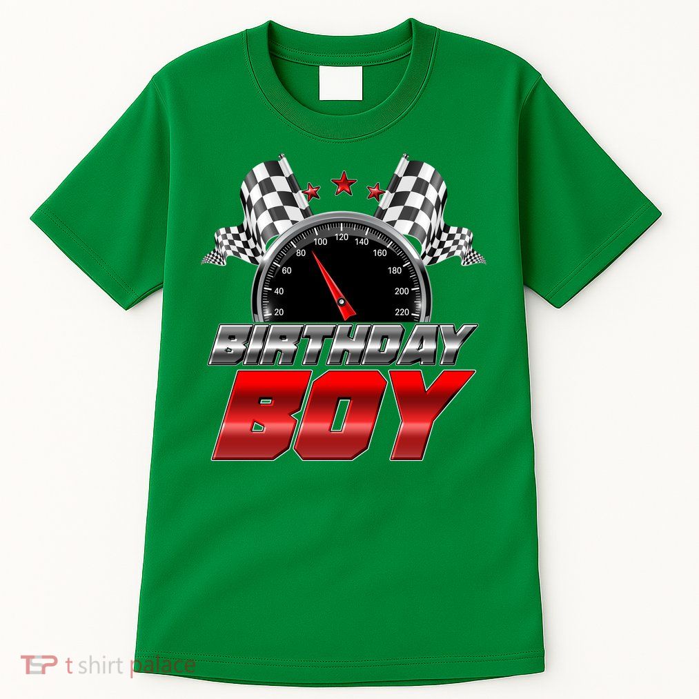 Racing Fan Birthday Boy Speedometer Tall T-Shirt