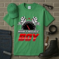 Racing Fan Birthday Boy Speedometer Tall T-Shirt