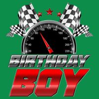 Racing Fan Birthday Boy Speedometer Tall T-Shirt