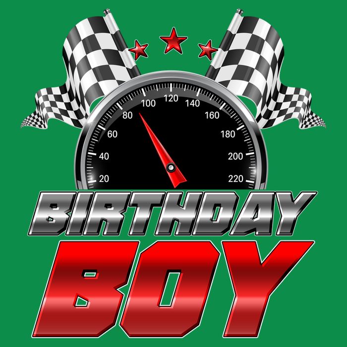Racing Fan Birthday Boy Speedometer Tall T-Shirt