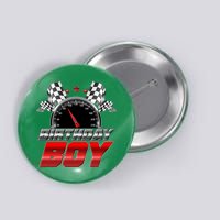 Racing Fan Birthday Boy Speedometer Button