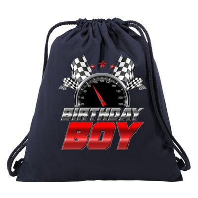 Racing Fan Birthday Boy Speedometer Drawstring Bag