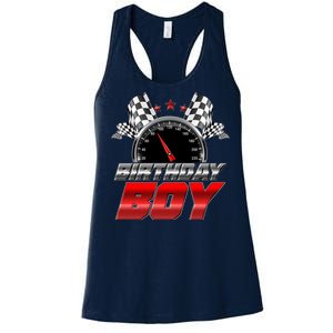 Racing Fan Birthday Boy Speedometer Women's Racerback Tank