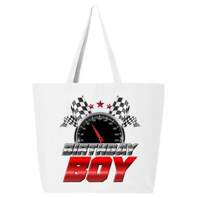 Racing Fan Birthday Boy Speedometer 25L Jumbo Tote