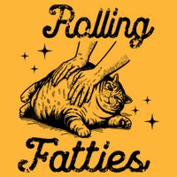 Rolling Fatties Cat Funny Cute Cat Lover Kitten Owner Kitty Pom Pom 12in Knit Beanie