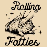 Rolling Fatties Cat Funny Cute Cat Lover Kitten Owner Kitty Drawstring Bag