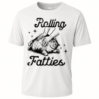 Rolling Fatties Cat Funny Cute Cat Lover Kitten Owner Kitty Cooling Performance Crew T-Shirt