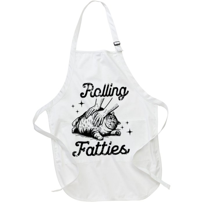 Rolling Fatties Cat Funny Cute Cat Lover Kitten Owner Kitty Apron