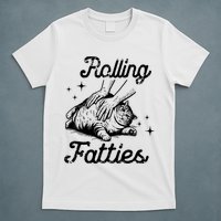 Rolling Fatties Cat Funny Cute Cat Lover Kitten Owner Kitty T-Shirt