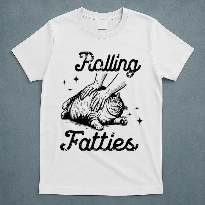 Rolling Fatties Cat Funny Cute Cat Lover Kitten Owner Kitty T-Shirt