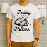 Rolling Fatties Cat Funny Cute Cat Lover Kitten Owner Kitty T-Shirt