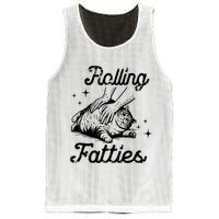 Rolling Fatties Cat Funny Cute Cat Lover Kitten Owner Kitty Mesh Reversible Basketball Jersey Tank