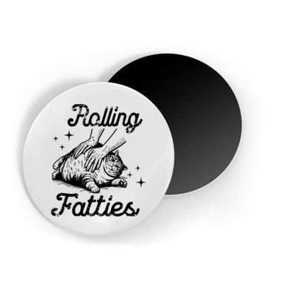 Rolling Fatties Cat Funny Cute Cat Lover Kitten Owner Kitty Magnet