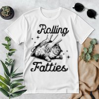 Rolling Fatties Cat Funny Cute Cat Lover Kitten Owner Kitty Premium T-Shirt