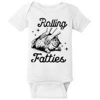 Rolling Fatties Cat Funny Cute Cat Lover Kitten Owner Kitty Baby Bodysuit