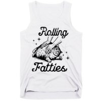 Rolling Fatties Cat Funny Cute Cat Lover Kitten Owner Kitty Tank Top