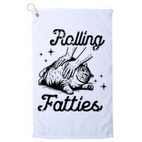 Rolling Fatties Cat Funny Cute Cat Lover Kitten Owner Kitty Golf Towel