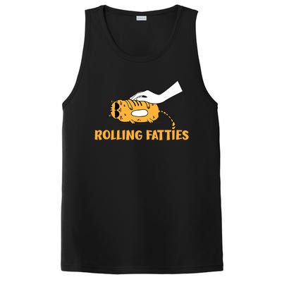 Rolling Fatties Cat Kitty Animal Pet Lovers PosiCharge Competitor Tank