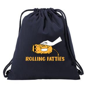 Rolling Fatties Cat Kitty Animal Pet Lovers Drawstring Bag