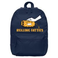 Rolling Fatties Cat Kitty Animal Pet Lovers 16 in Basic Backpack