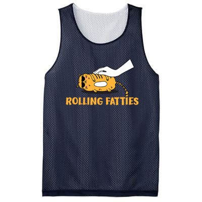 Rolling Fatties Cat Kitty Animal Pet Lovers Mesh Reversible Basketball Jersey Tank