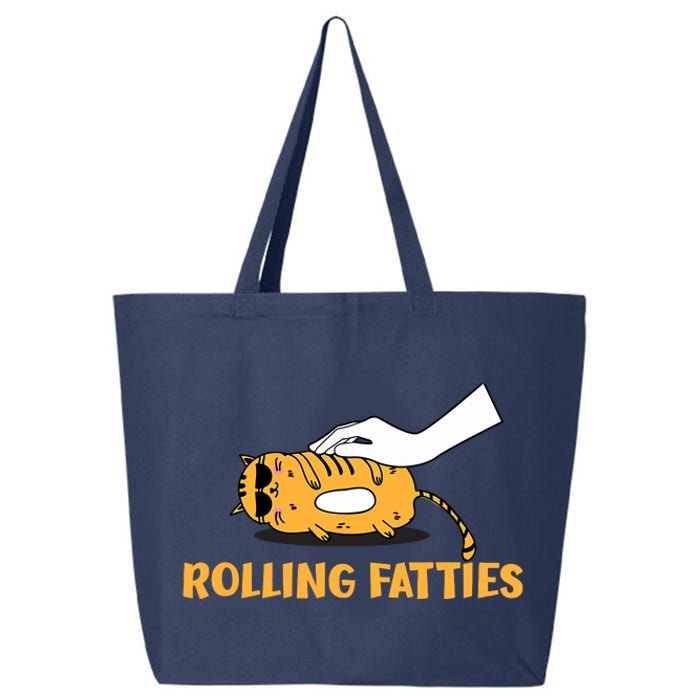 Rolling Fatties Cat Kitty Animal Pet Lovers 25L Jumbo Tote