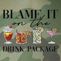 Retro Funny Cruise Blame It On The Drink Package Party Legacy Tie Dye Trucker Hat