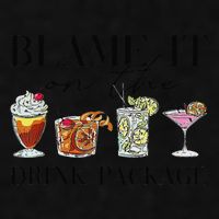 Retro Funny Cruise Blame It On The Drink Package Party Ladies PosiCharge Tri-Blend Wicking Tank