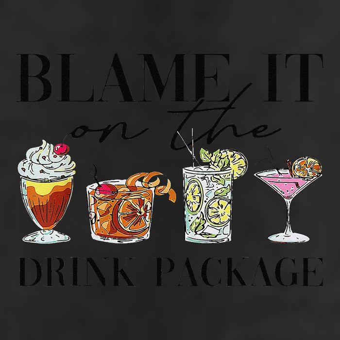 Retro Funny Cruise Blame It On The Drink Package Party Cool Comfort Performance Bucket Hat