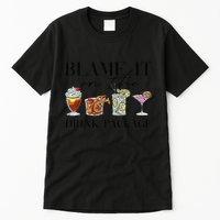 Retro Funny Cruise Blame It On The Drink Package Party Tall T-Shirt