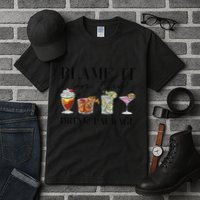 Retro Funny Cruise Blame It On The Drink Package Party Tall T-Shirt