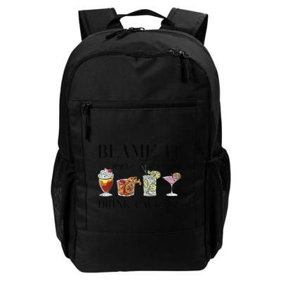 Retro Funny Cruise Blame It On The Drink Package Party Daily Commute Backpack