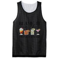 Retro Funny Cruise Blame It On The Drink Package Party Mesh Reversible Basketball Jersey Tank